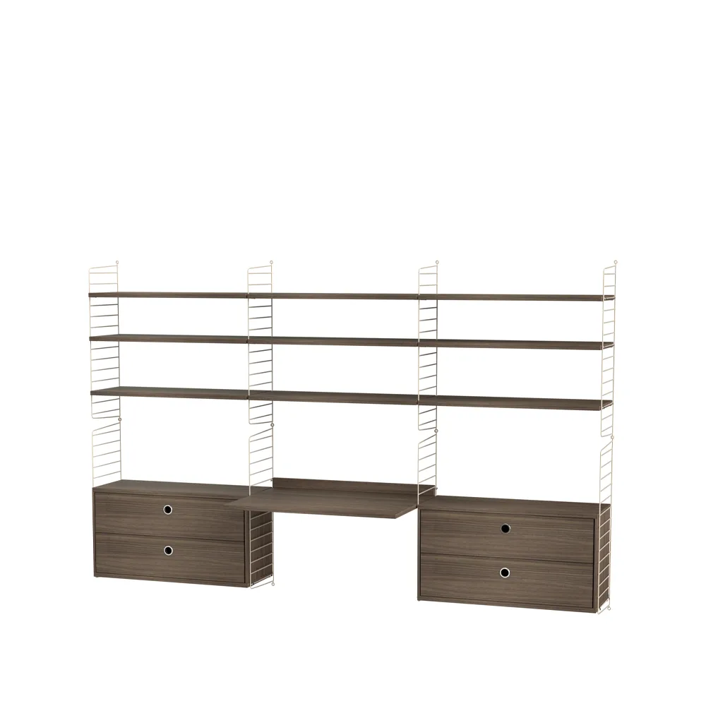 String γραφείο καρυδιά & μπεζ - Συνδυασμός F String