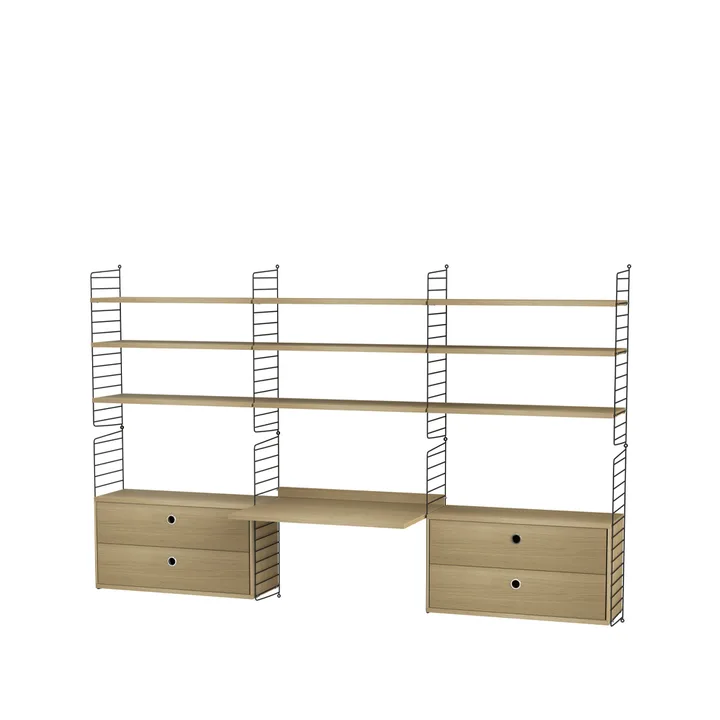 String γραφείο οξιάς & μαύρο - Συνδυασμός F - undefined - String