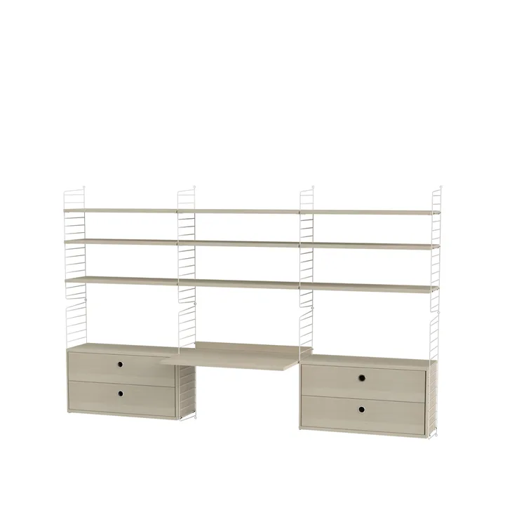 String γραφείο φλαμουριά & λευκό - Συνδυασμός F - undefined - String