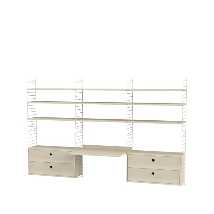 String γραφείο φλαμουριά & μπεζ - Συνδυασμός F - undefined - String