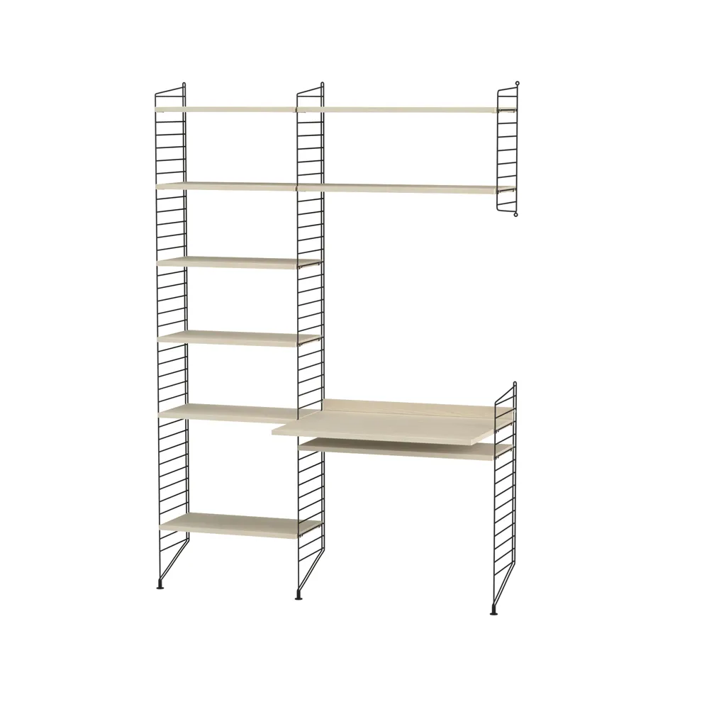 String γραφείο φλαμουριά & μαύρο - Συνδυασμός G String