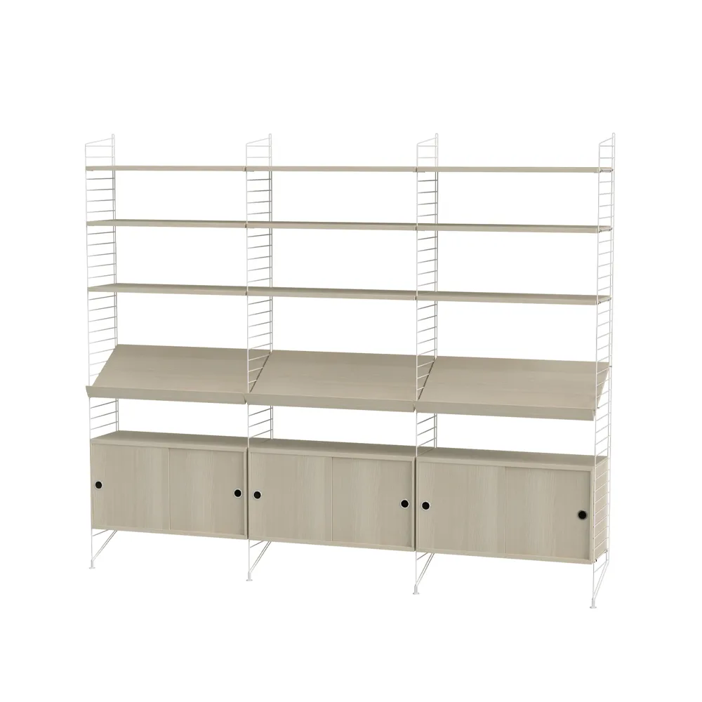 String σαλόνι οξιά & λευκό - Συνδυασμός G String