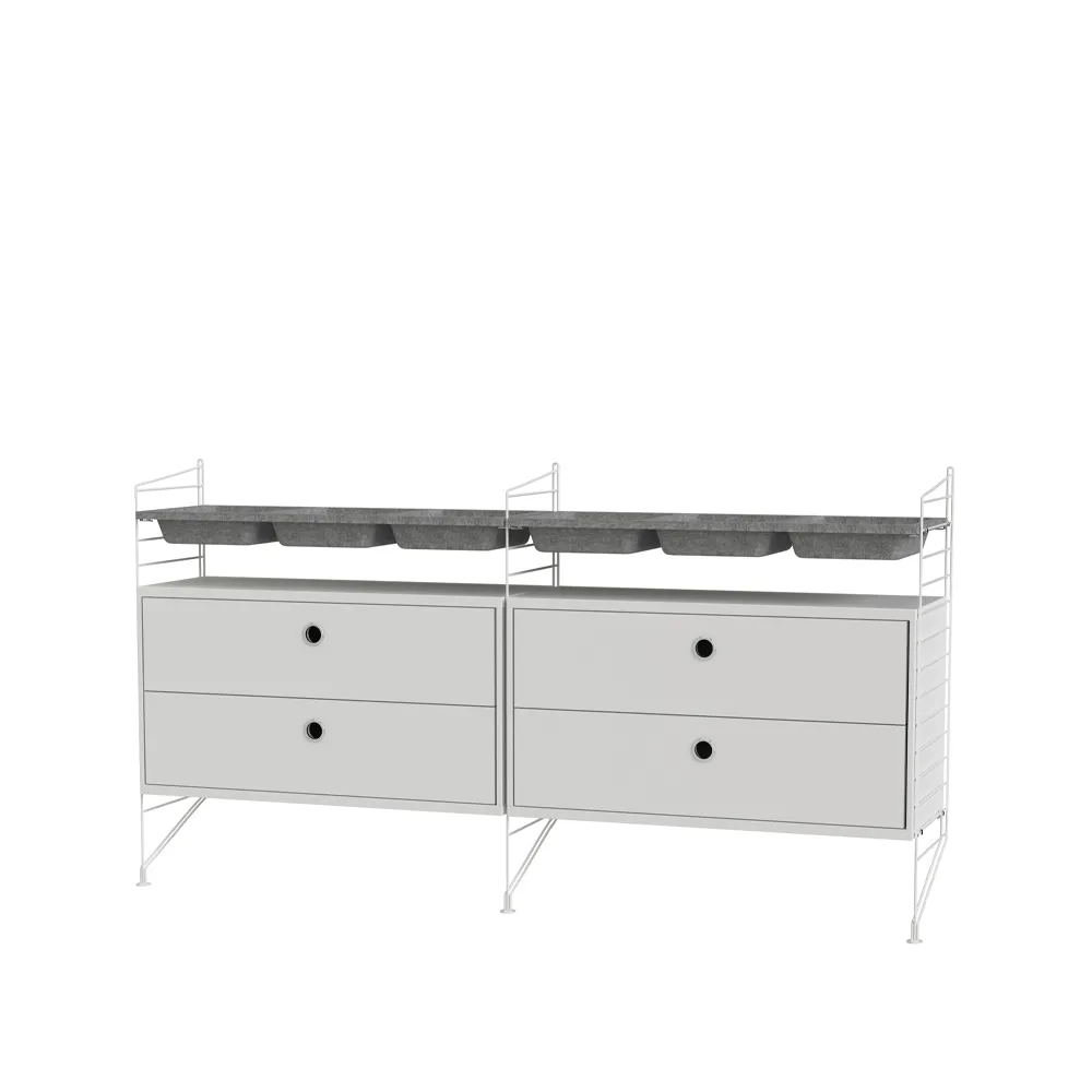 String υπνοδωμάτιο λευκό - Συνδυασμός G String