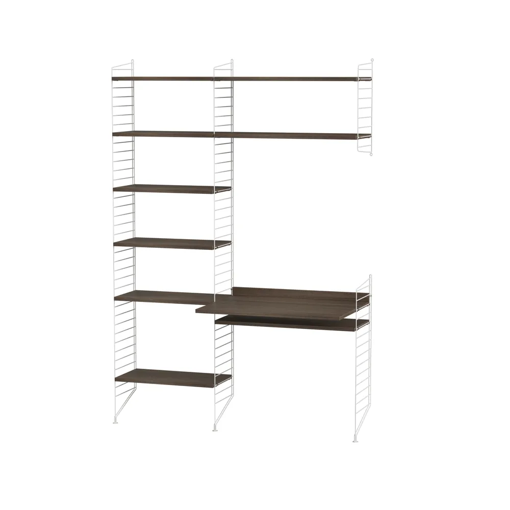 String γραφείο καρυδιά & λευκό - Συνδυασμός G String