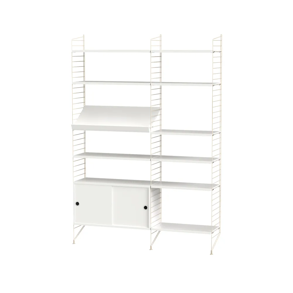 String σαλόνι λευκό & μπεζ - Συνδυασμός H String