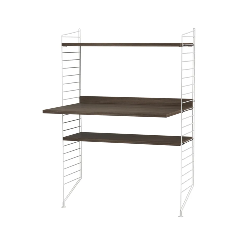 String γραφείο καρυδιά & λευκό - Συνδυασμός H String