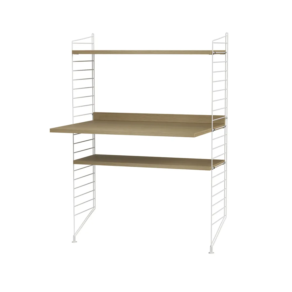 String γραφείο δρυς & λευκό - Συνδυασμός H String