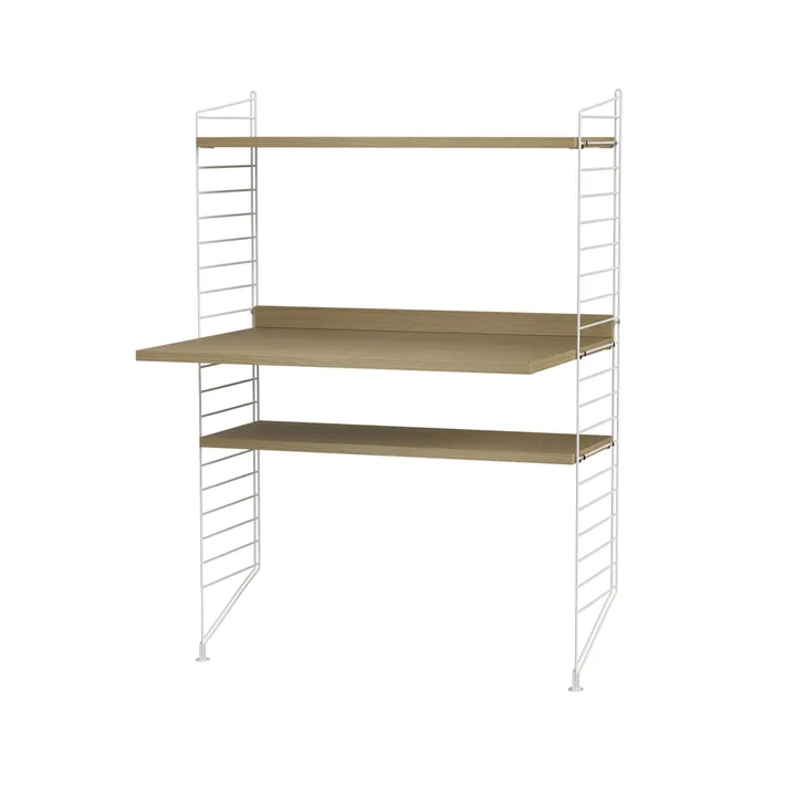 String γραφείο δρυς & λευκό - Συνδυασμός H - String