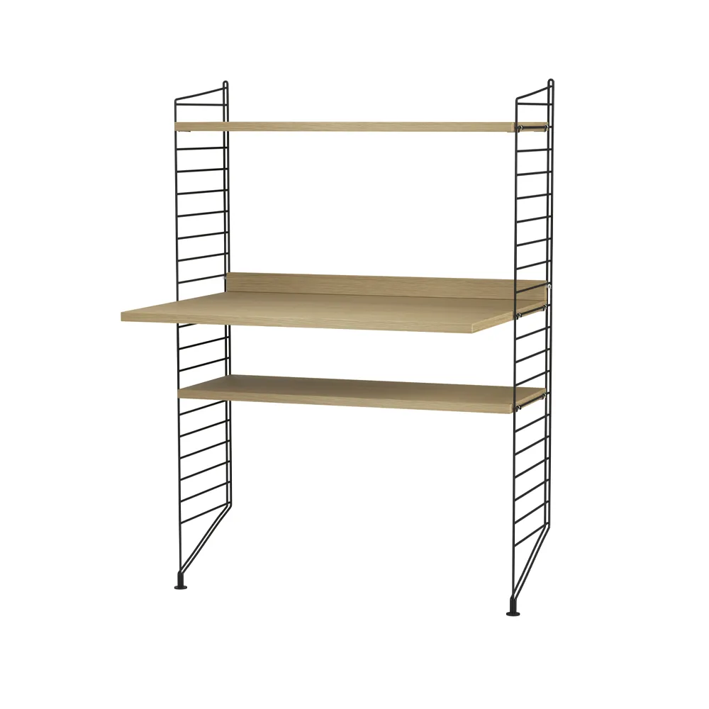 String γραφείο οξιάς & μαύρο - Συνδυασμός H String