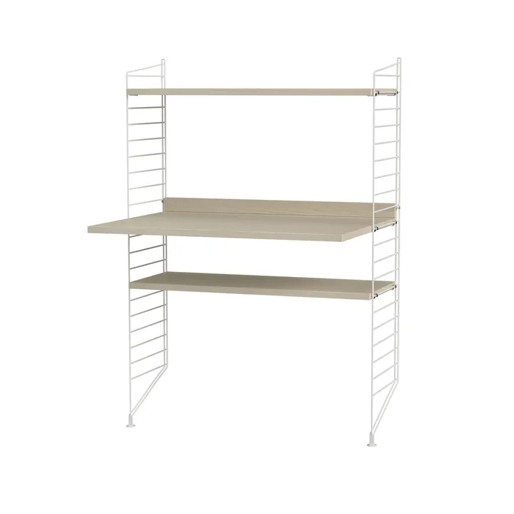 String γραφείο φλαμουριά & λευκό - Συνδυασμός H - String