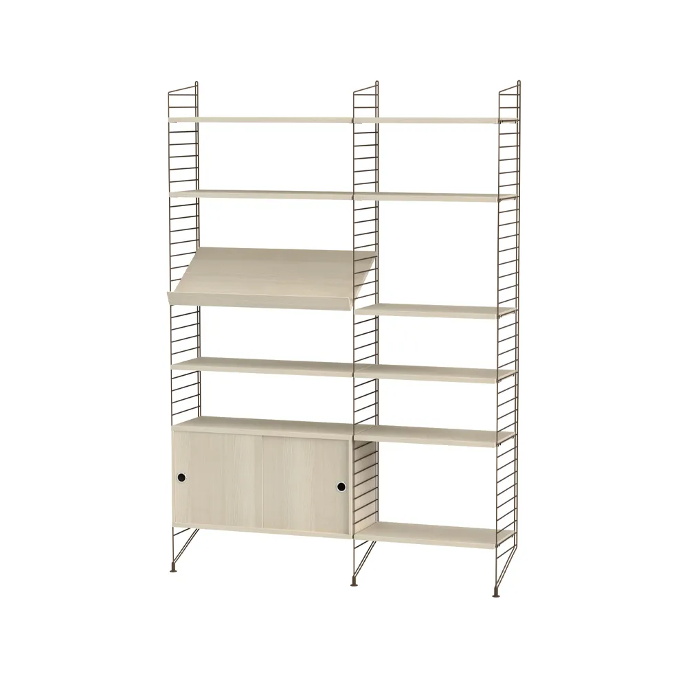 String σαλόνι οξιά & καφέ - Συνδυασμός H String