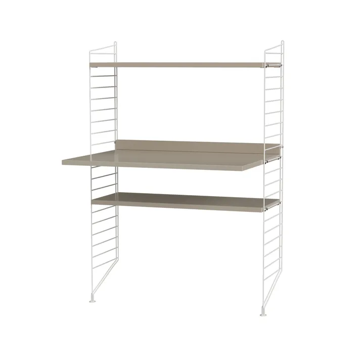 String γραφείο μπεζ & λευκό - Συνδυασμός H - String