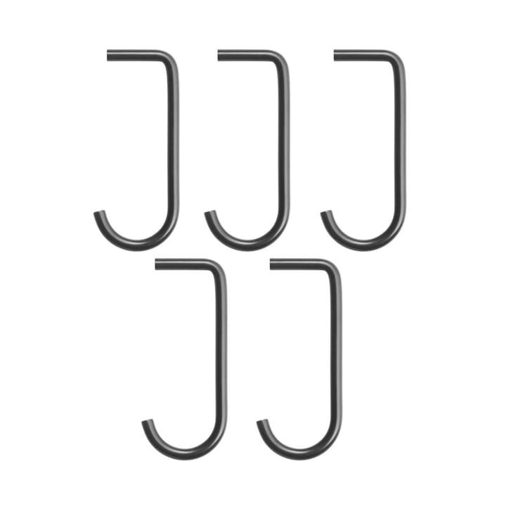 String j-άγκιστρο πακέτο των 5 - Μαύρο - String