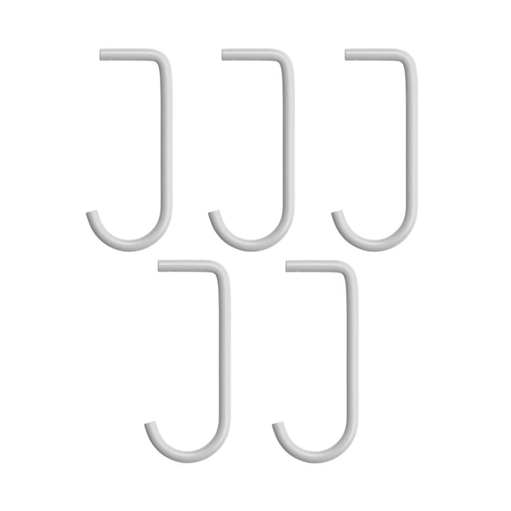 String j-άγκιστρο πακέτο των 5 - Γκρι - String