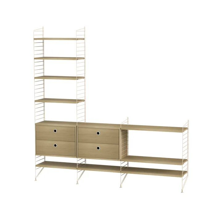 String σαλόνι οξιά & μπεζ - Συνδυασμός J - undefined - String