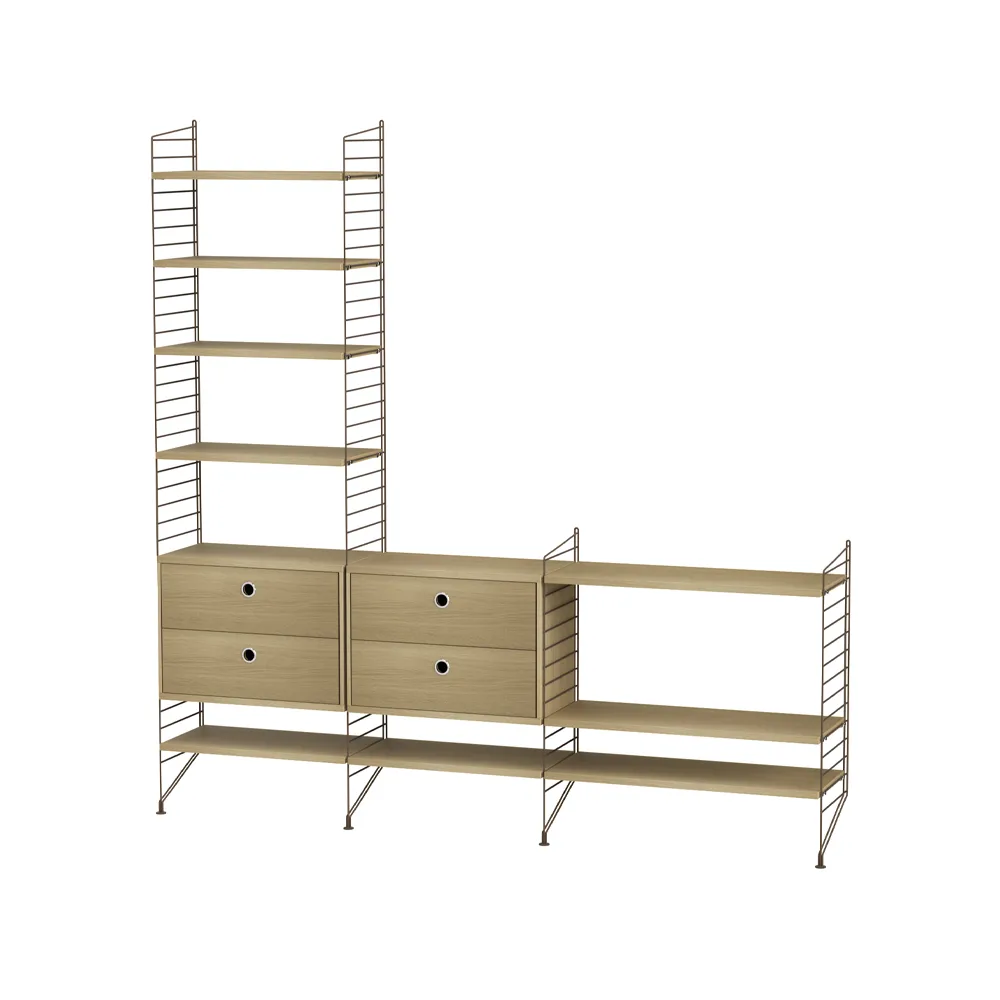 String σαλόνι οξιά & καφέ - Συνδυασμός J String