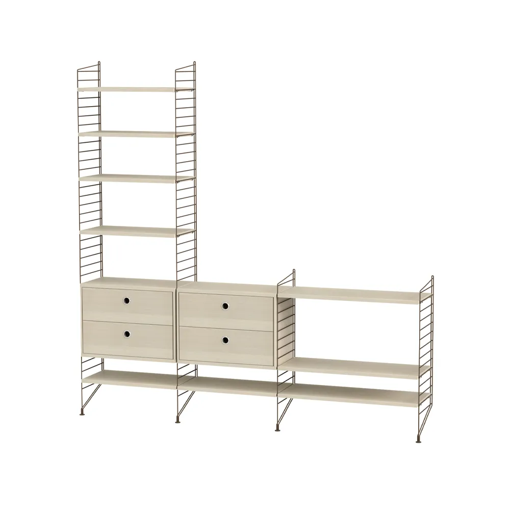 String σαλόνι οξιά & καφέ - Συνδυασμός J String