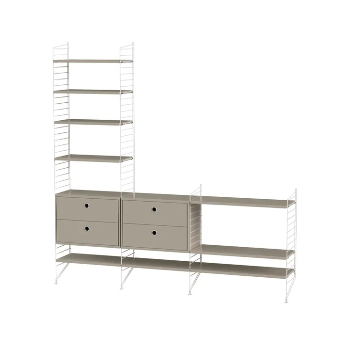 String σαλόνι μπεζ & λευκό - Συνδυασμός J - undefined - String