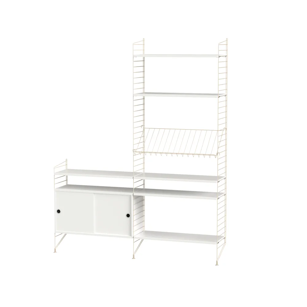 String σαλόνι λευκό & μπεζ - Συνδυασμός K String