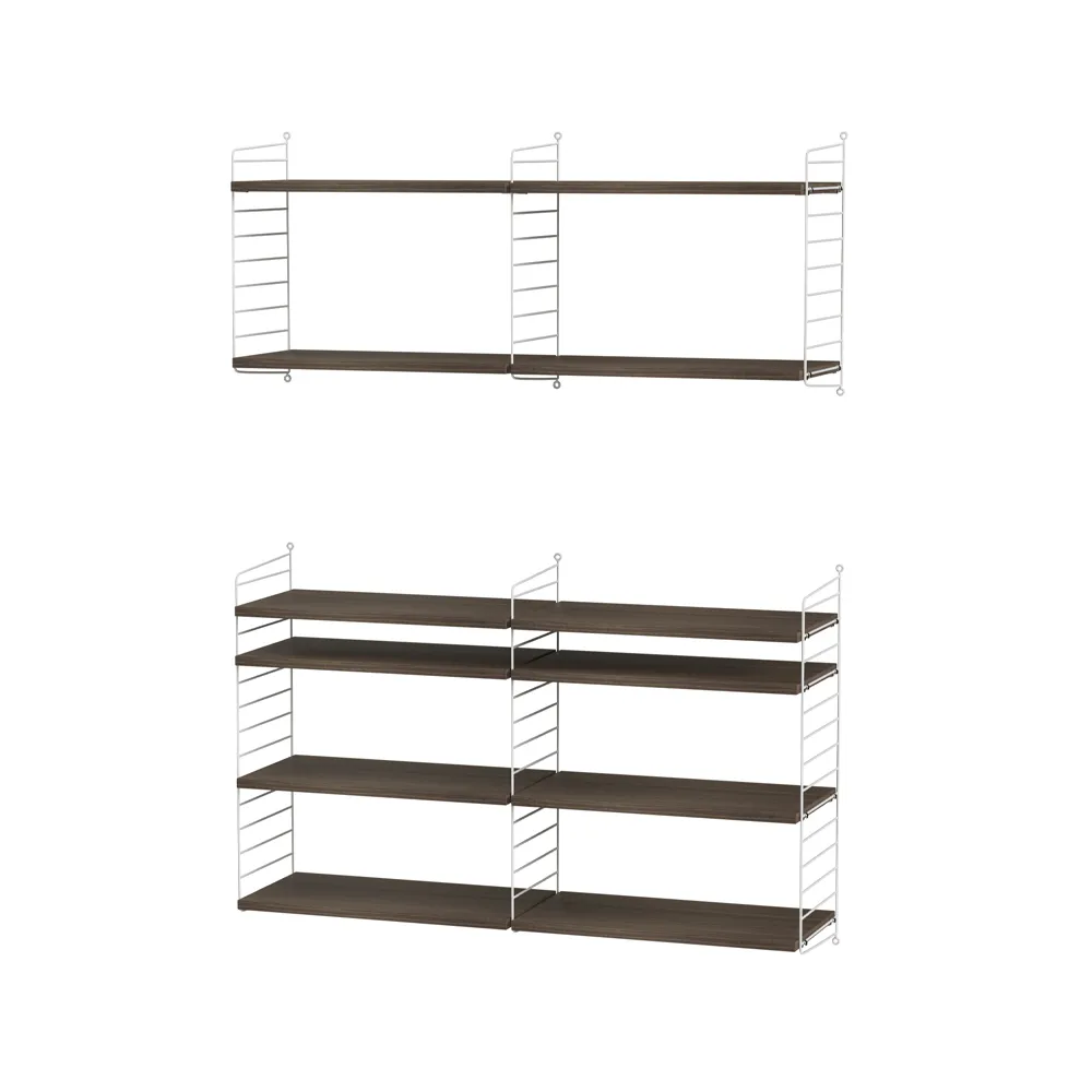 String σαλόνι καρυδιά & λευκό - Συνδυασμός N String