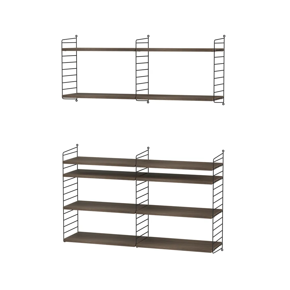 String σαλόνι καρυδιά & μαύρο - Συνδυασμός N String