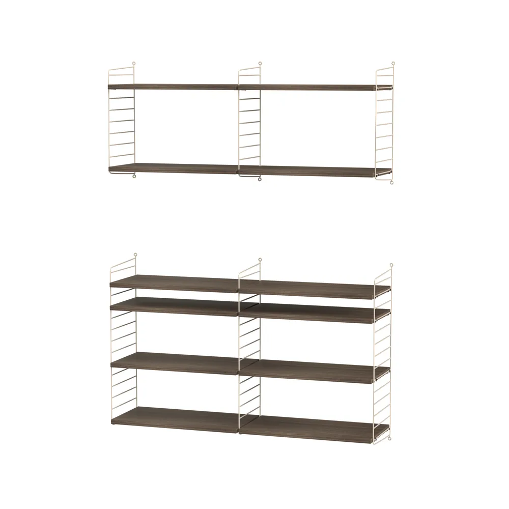 String σαλόνι καρυδιά & μπεζ - Συνδυασμός N String