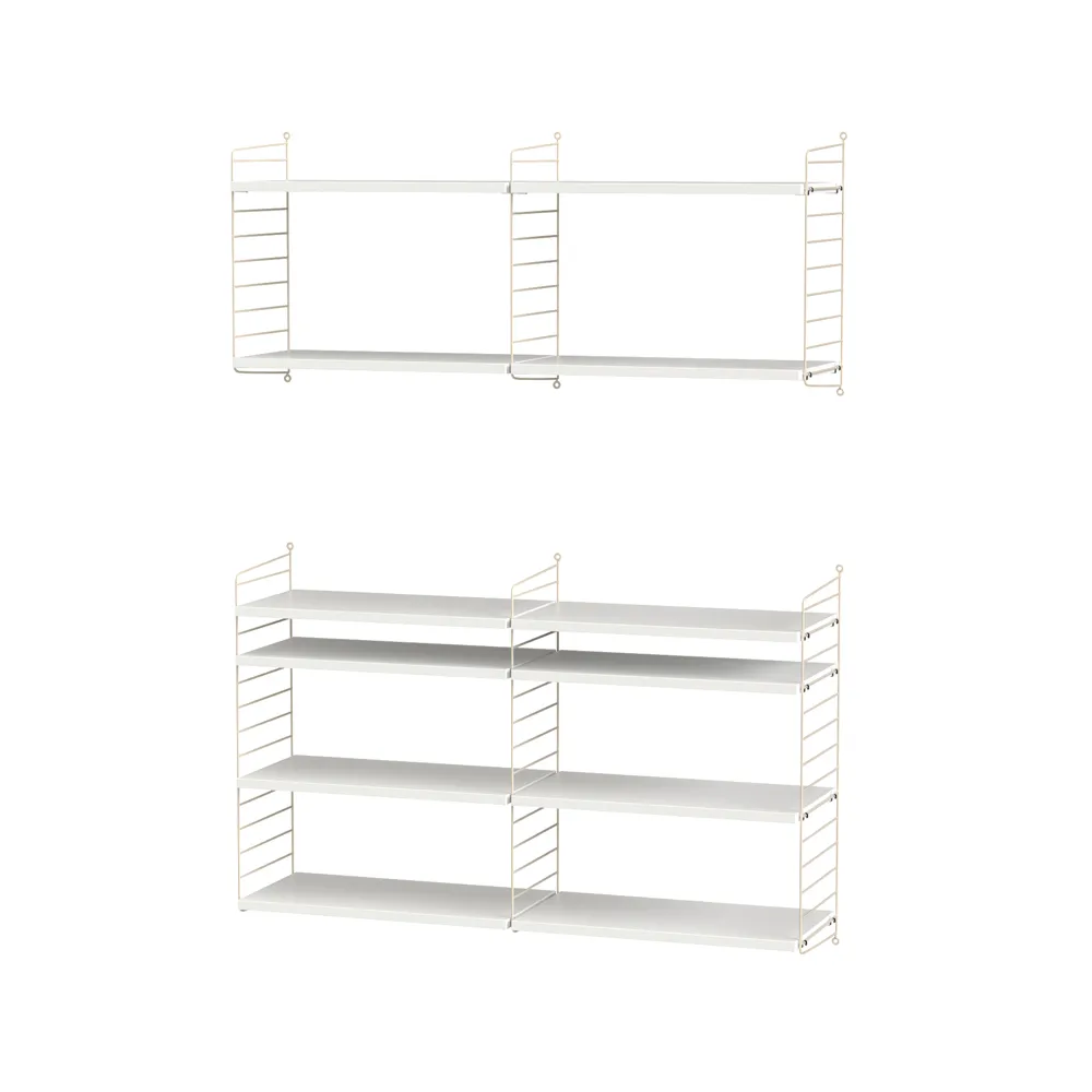 String σαλόνι λευκό & μπεζ - Συνδυασμός N String