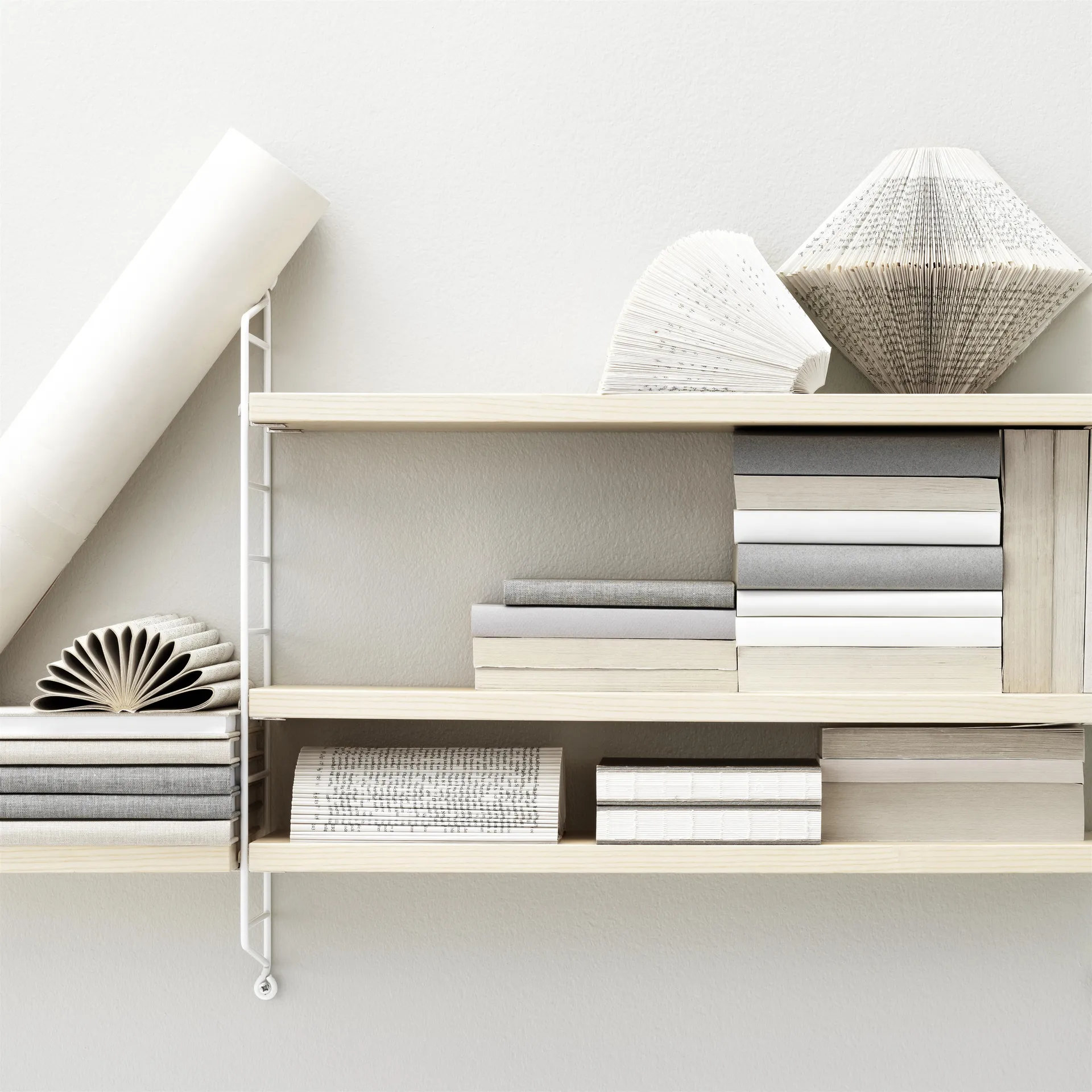 String Ραφιέρα Pocket ash-white (λευκό), δεσποτάκι-λευκό String