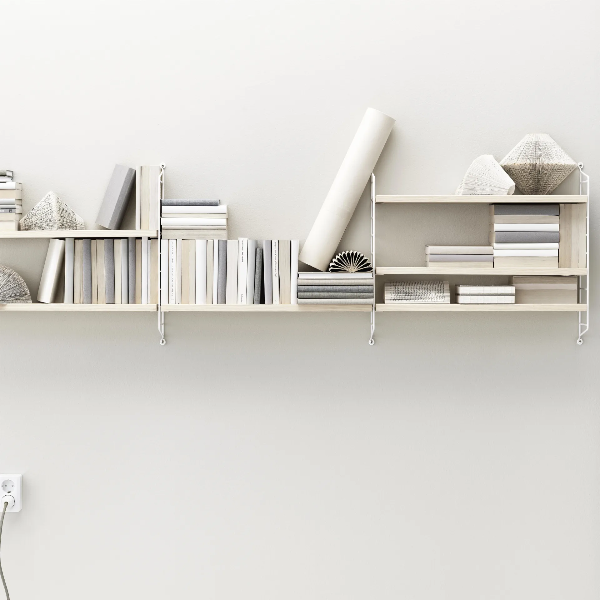 String Ραφιέρα Pocket ash-white (λευκό), δεσποτάκι-λευκό String