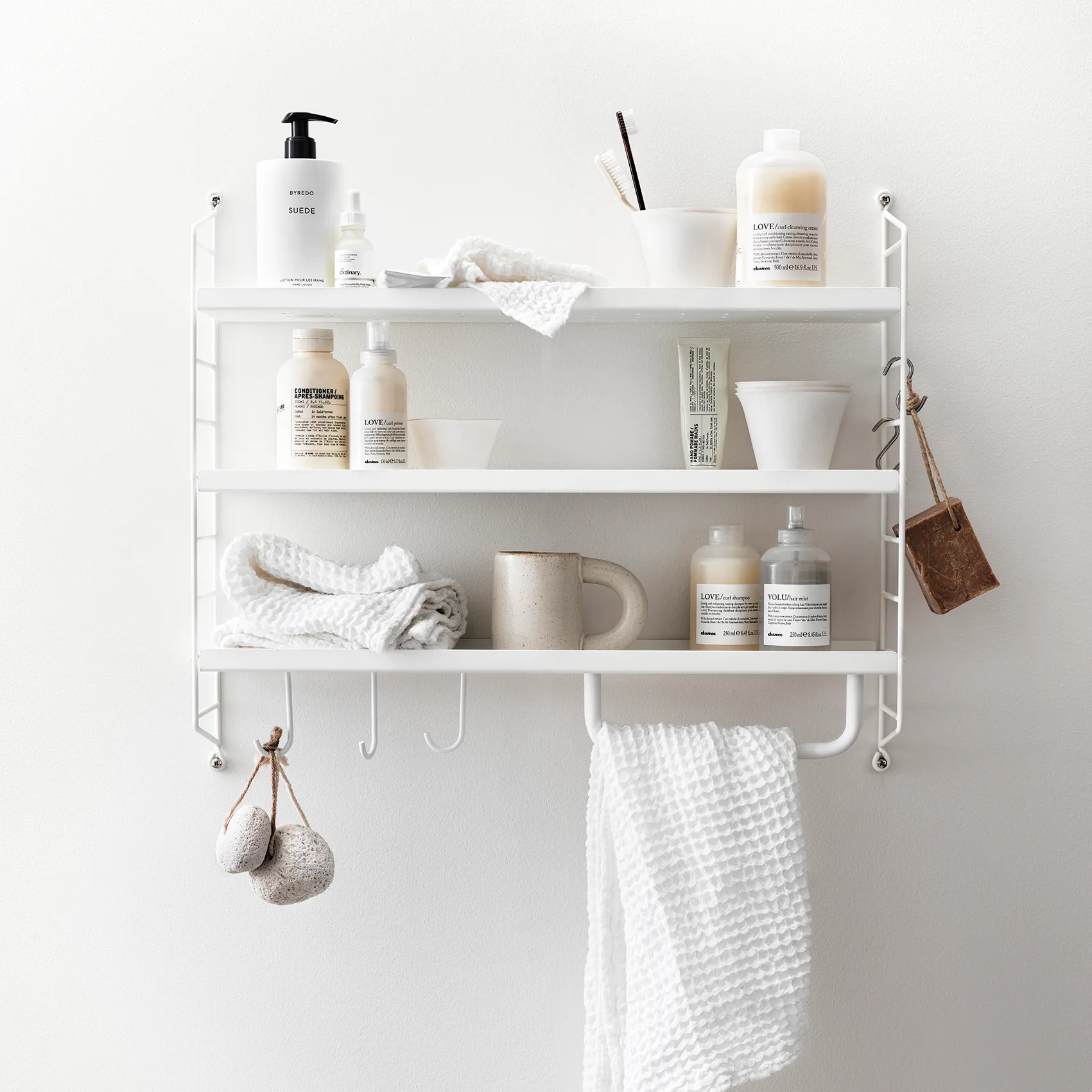 String Ραφιέρα Pocket μεταλλική, λευκό String