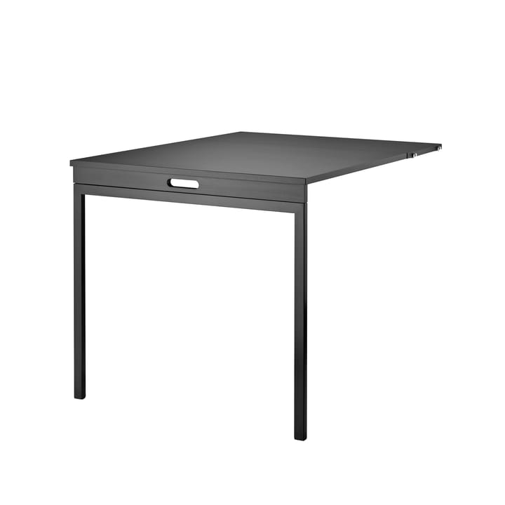 Αναδιπλούμενο τραπέζι String - Μαύρη βαμμένη τέφρα, μαύρα μεταλλικά πόδια - String