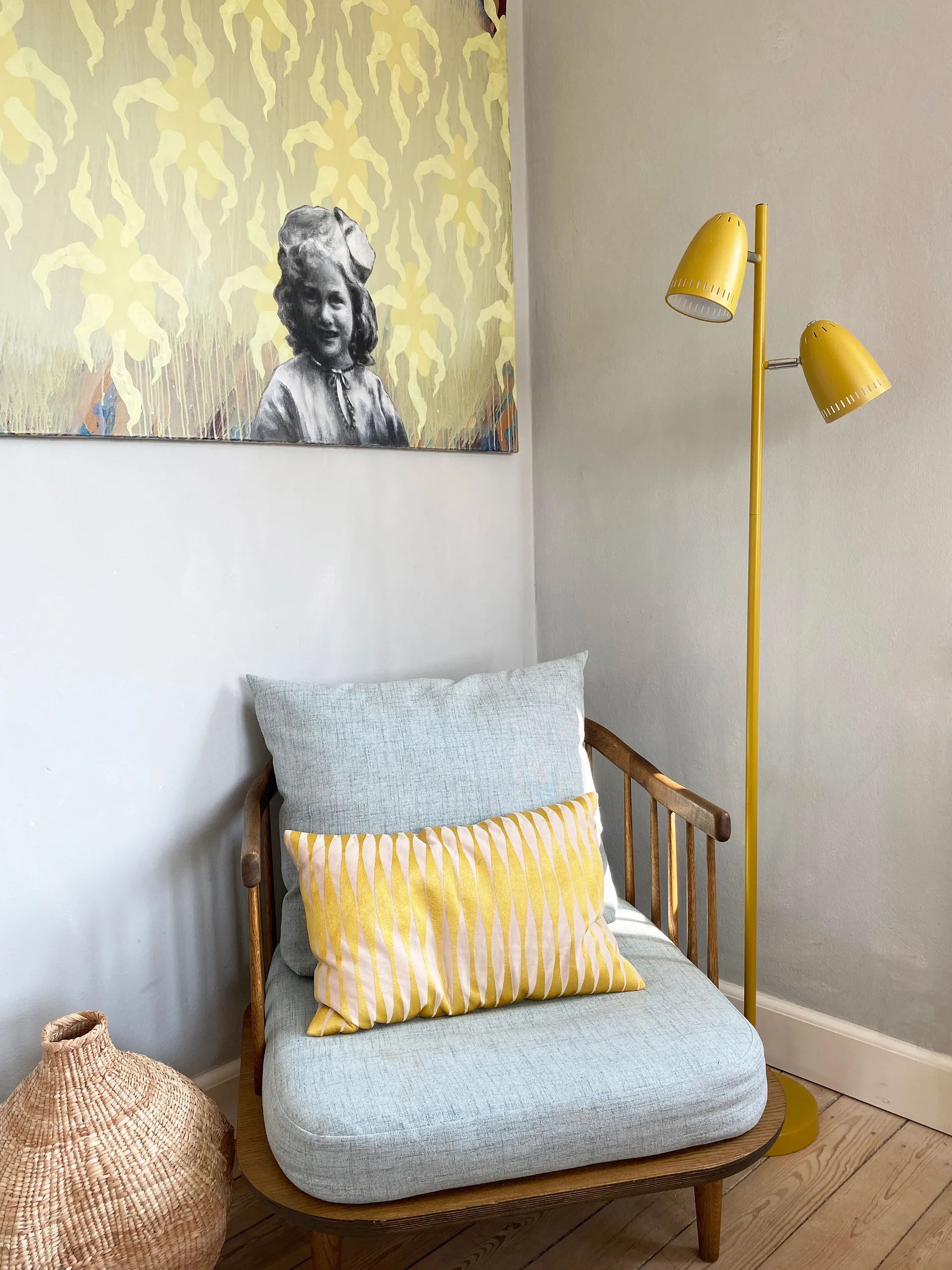 Dynamo Twin φωτιστικό δαπέδου, Mustard Superliving