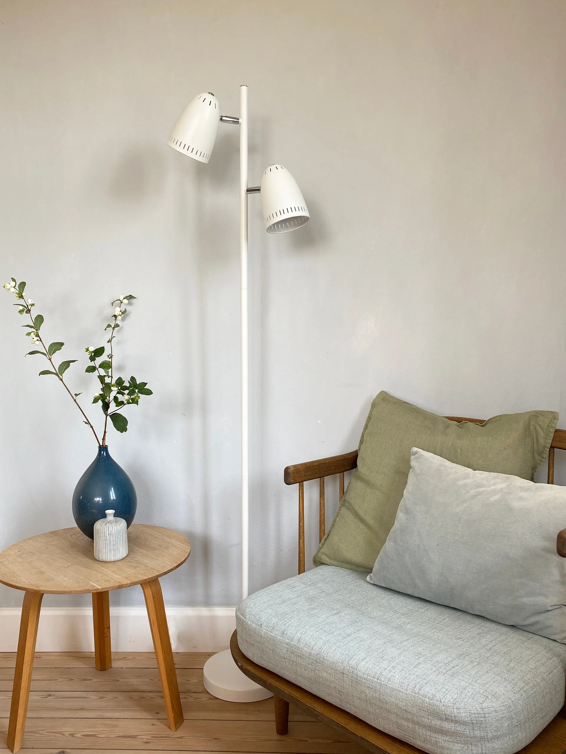 Dynamo Twin φωτιστικό δαπέδου, Whisper White Superliving