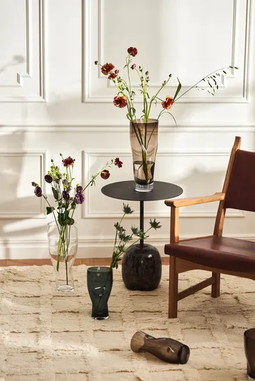 Πολυθρόνα Caryngo - Λαδωμένη δρυς-δέρμα κόκκινο καφέ - Swedese