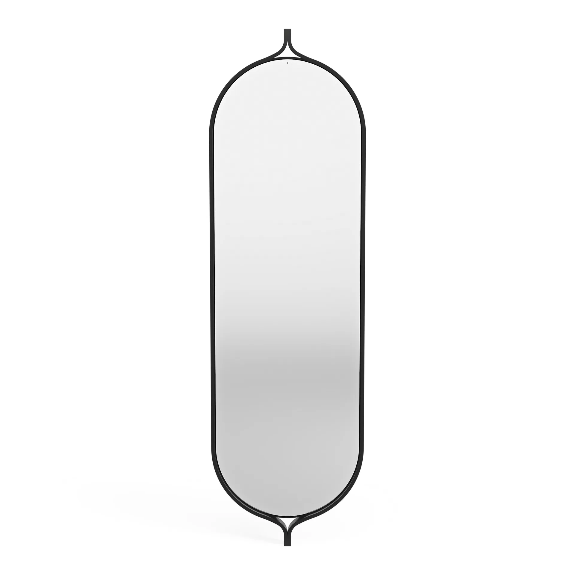 Comma μακρόστενος καθρέφτης 135 cm, Δεσποτάκι με μαύρη βαφή Swedese