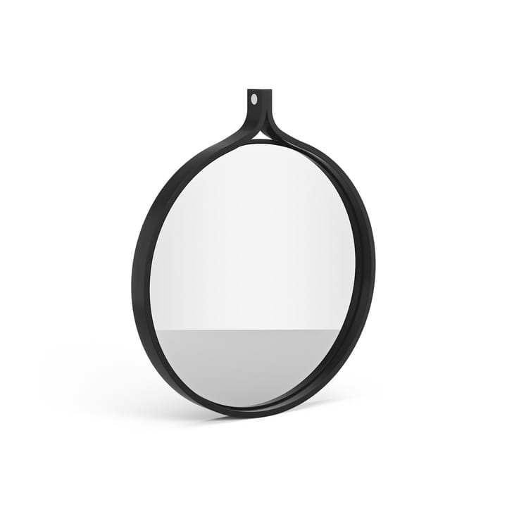 Comma στρογγυλός καθρέφτης Ø40 cm - Δεσποτάκι μαύρο λαδωμένο - Swedese