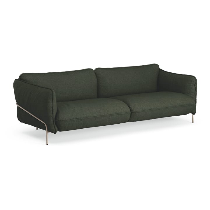 Τριθέσιος καναπές, Continental - Από ύφασμα Barnum 09 σκελετός από πεύκο-ατσάλι – χρώμα του μοσχοκάρυδου - Swedese