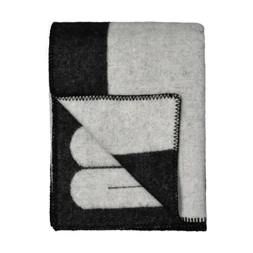 Duality ριχτάρι 130x180 cm - Μαύρο-ανοιχτό-γκρι - Swedese