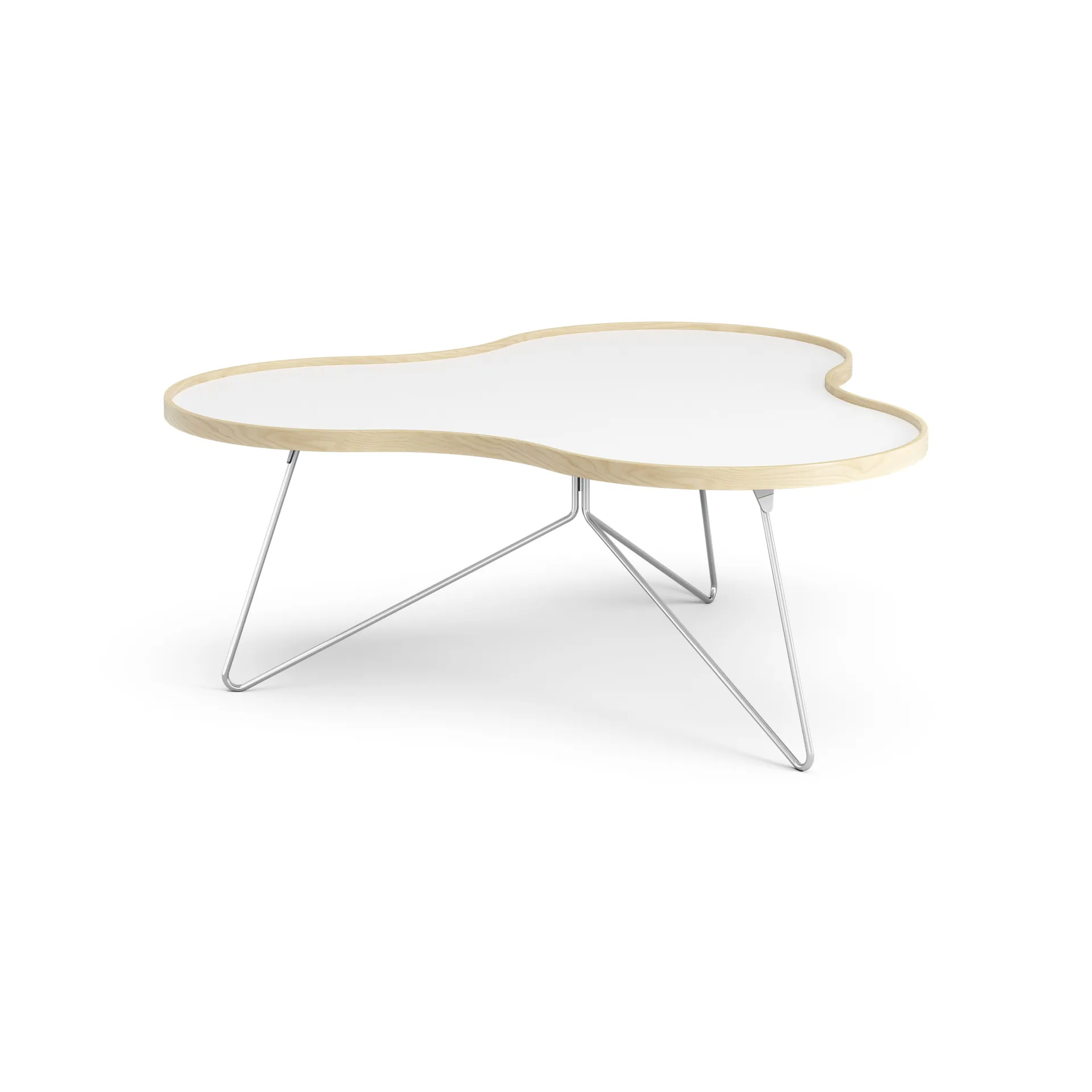 Flower τραπέζι 107x114 cm, H45 cm σημύδα λακαρισμένη Swedese