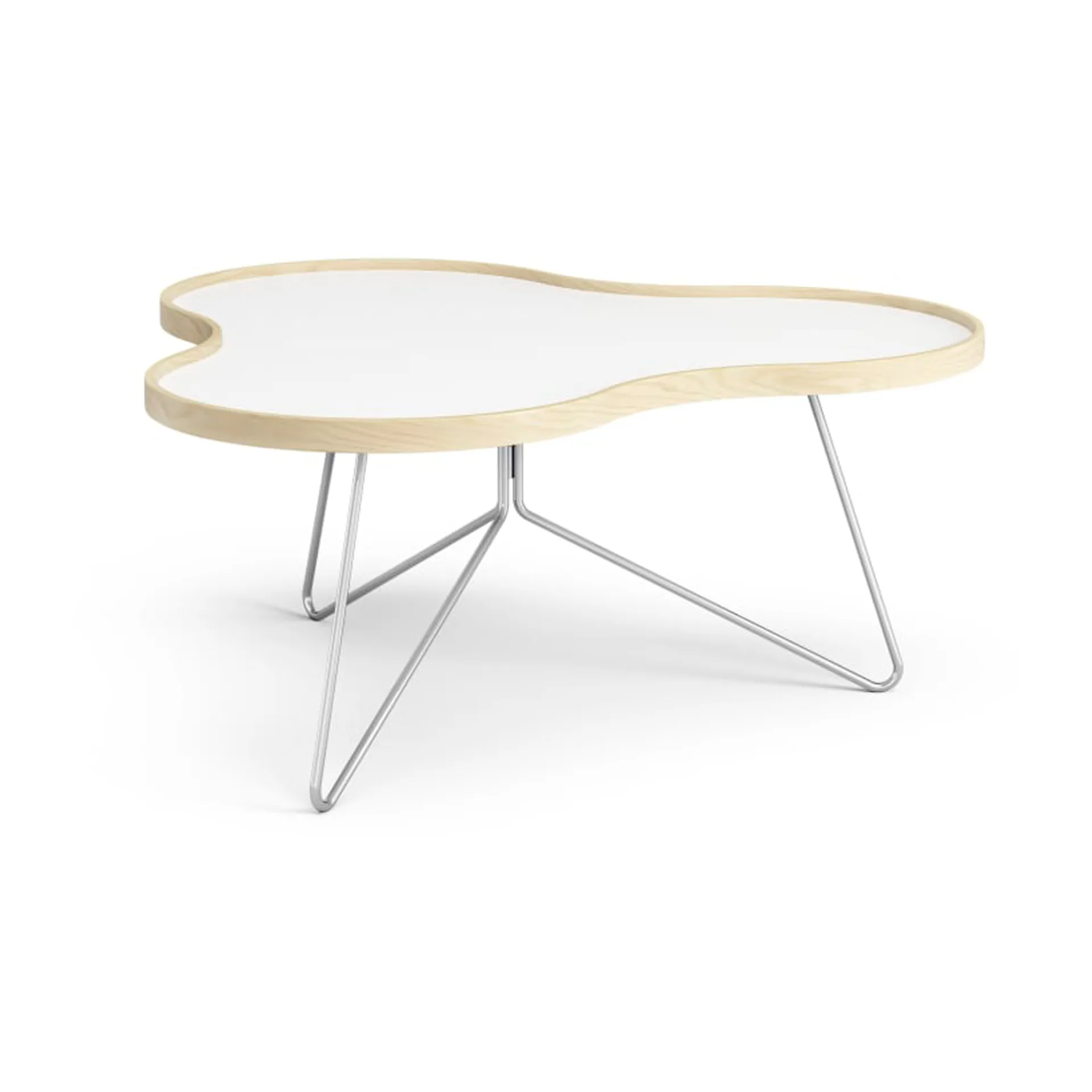 Flower τραπέζι 84x90 cm, H39 cm σημύδα λακαρισμένη Swedese