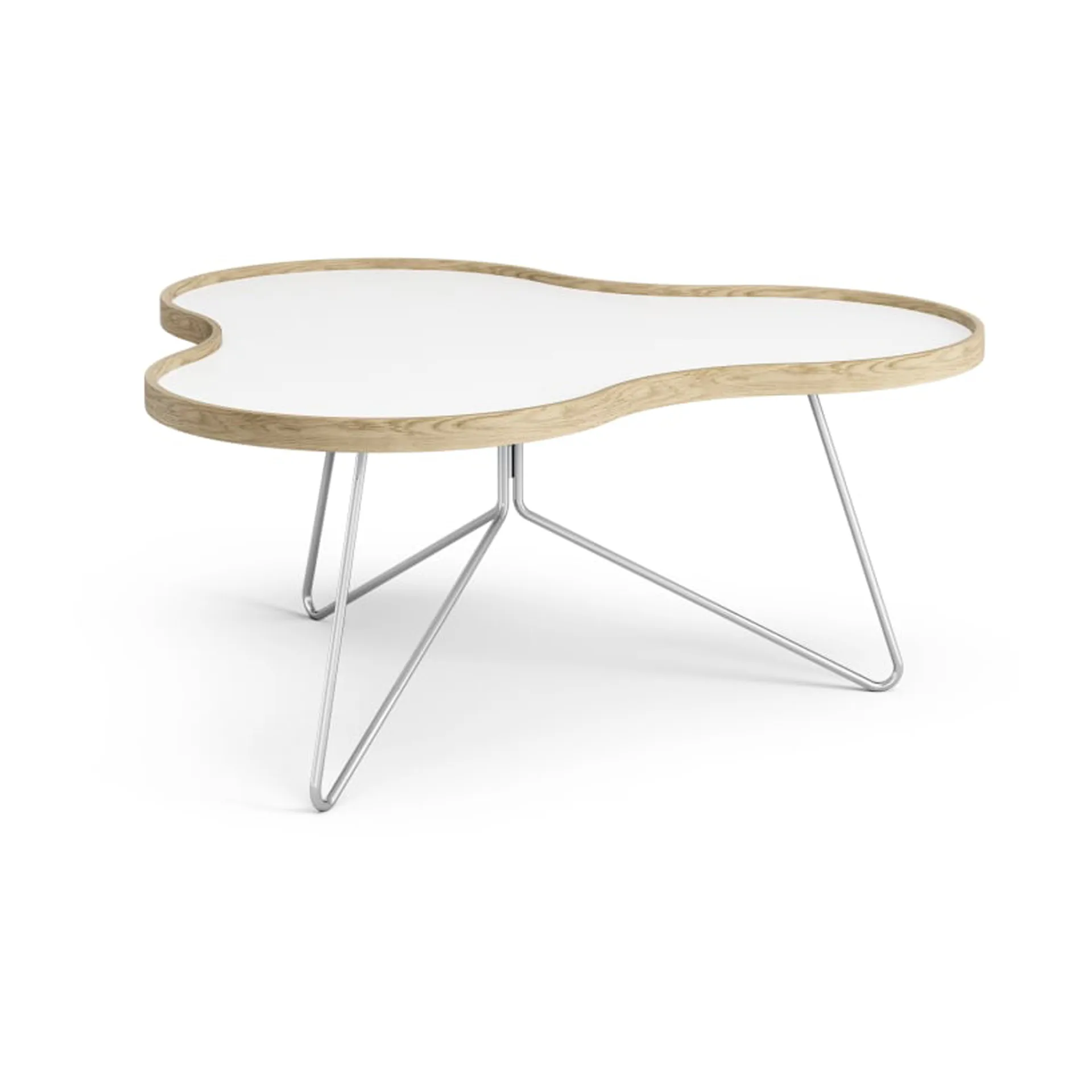 Flower τραπέζι 84x90 cm, H39 cm Δρυς λακαρισμένη Swedese