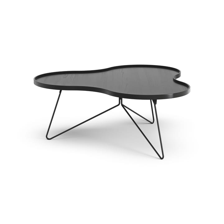 Flower mono τραπέζι 107x114 cm - H45 cm Δεσποτάκι μαύρο λακαρισμένο - Swedese