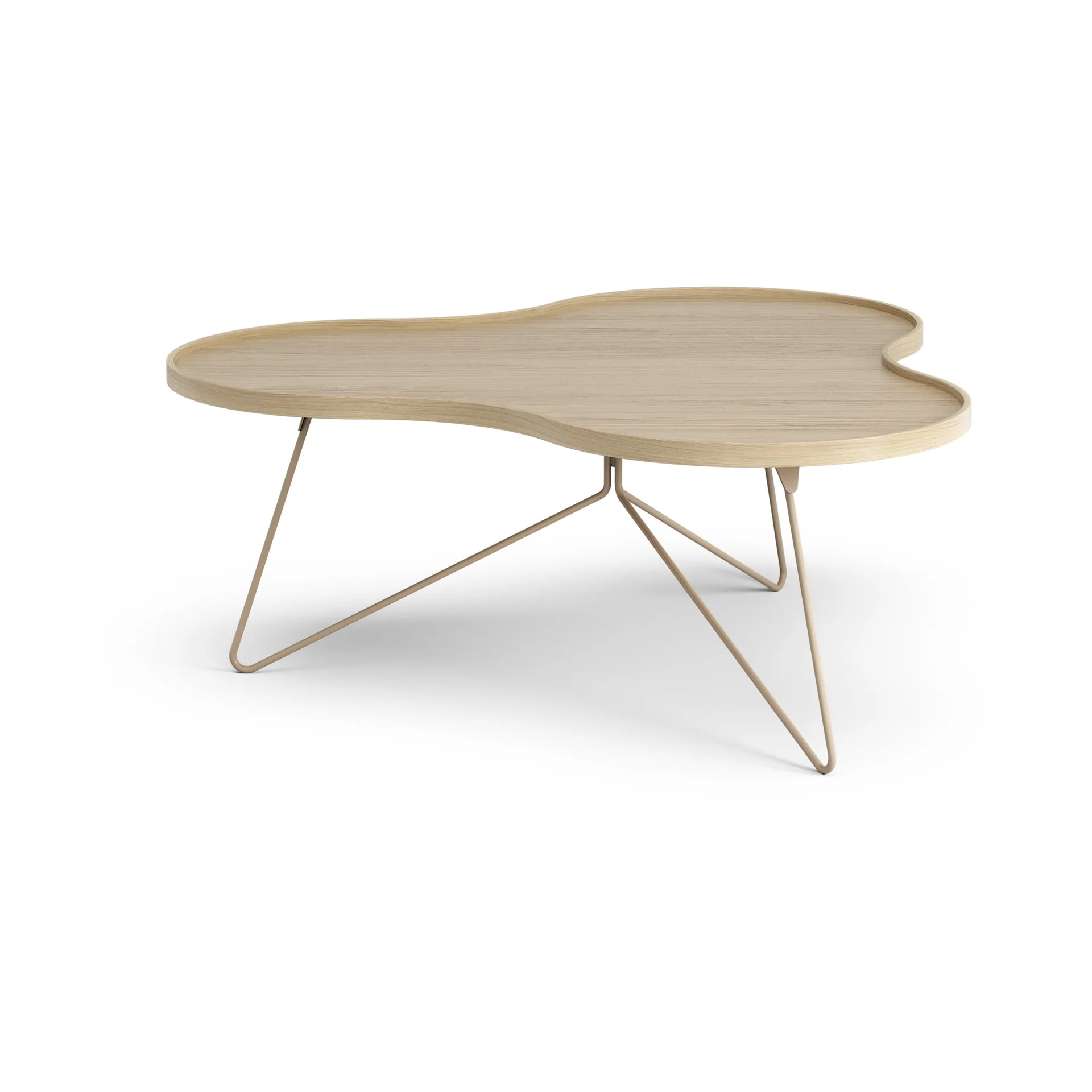 Flower mono τραπέζι 107x114 cm, H45 Δρυς lackad-nutmeg RAL1019 Swedese