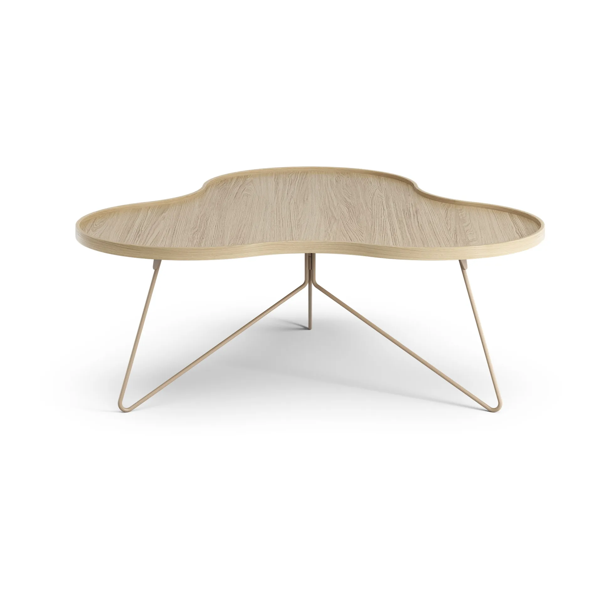 Flower mono τραπέζι 107x114 cm, H45 Δρυς lackad-nutmeg RAL1019 Swedese