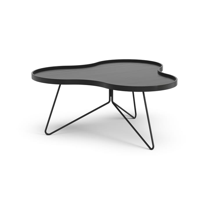 Flower mono τραπέζι 84x90 cm - H39 cm Δεσποτάκι μαύρο λακαρισμένο - Swedese