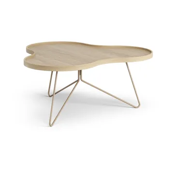 Flower mono τραπέζι 84x90 cm - H39 Δρυς λακαρισμένη-nutmeg RAL1019 - Swedese