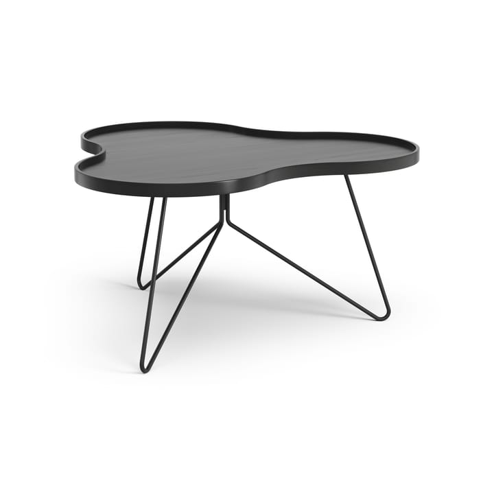 Flower mono τραπέζι 84x90 cm - H45 cm Δεσποτάκι μαύρο λακαρισμένο - Swedese