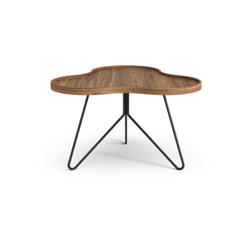 Flower mono τραπέζι Special Edition 62x66 εκ. - Ύψος 39 εκ. – βαμμένο καρύδι – μαύρο βαμμένο ατσάλι - Swedese