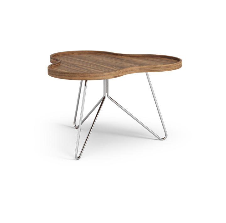 Flower mono τραπέζι Special Edition 62x66 εκ. - Ύψος 39 εκ. – βαμμένο καρύδι – επιχρωμιωμένο ατσάλι - Swedese