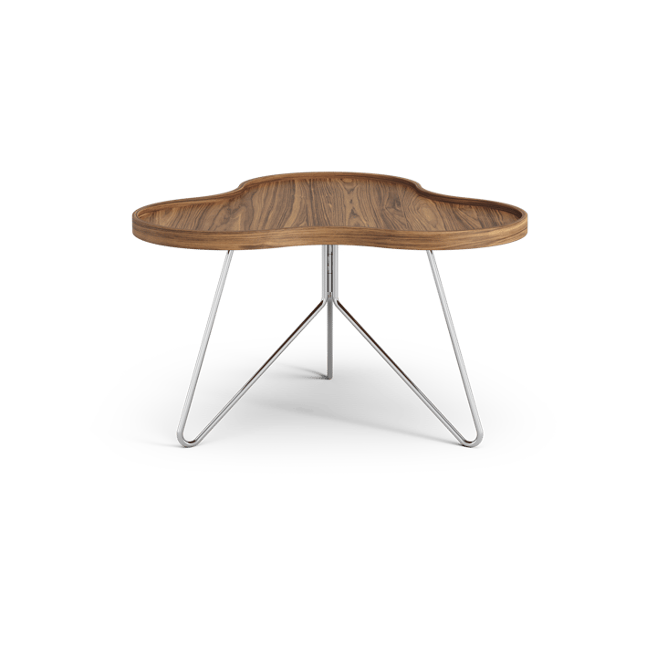 Flower mono τραπέζι Special Edition 62x66 εκ., Ύψος 39 εκ. – βαμμένο καρύδι – επιχρωμιωμένο ατσάλι Swedese